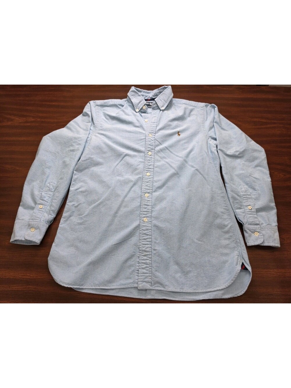 Polo Ralph Lauren Men's Light Blue Classic Fit Long Sleeve Oxford Shirt Medium